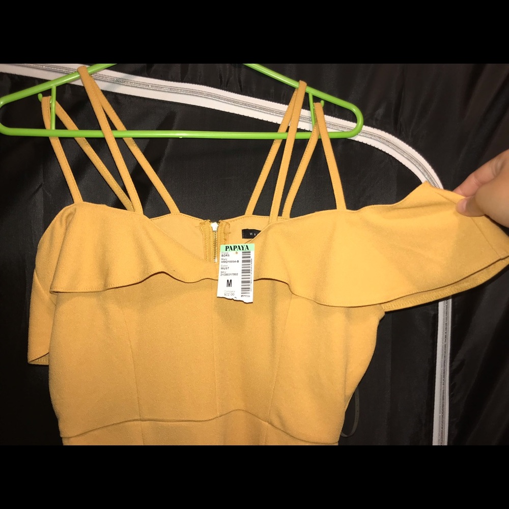 Papaya cocktail dress